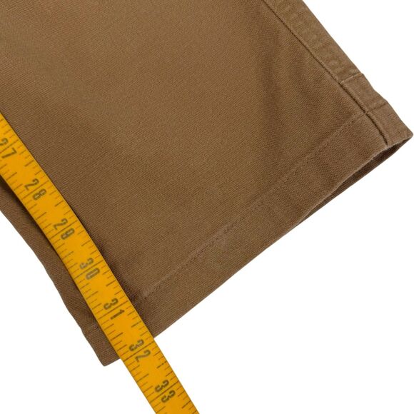 Livsn Men's Flex Organic Cotton Canvas Pant V2 Brown 38x32 - Picture 13 of 16